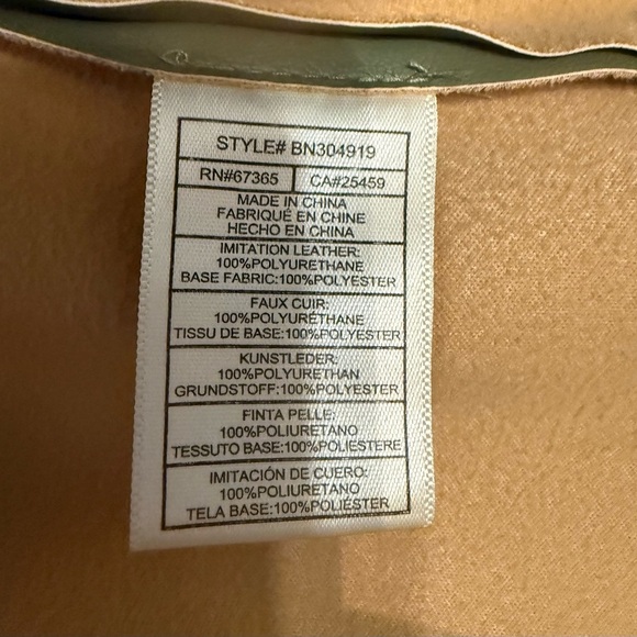 STEVE MADDEN VIRGINIA FAUX LEATHER TOP Women’s Size L - Picture 8 of 8